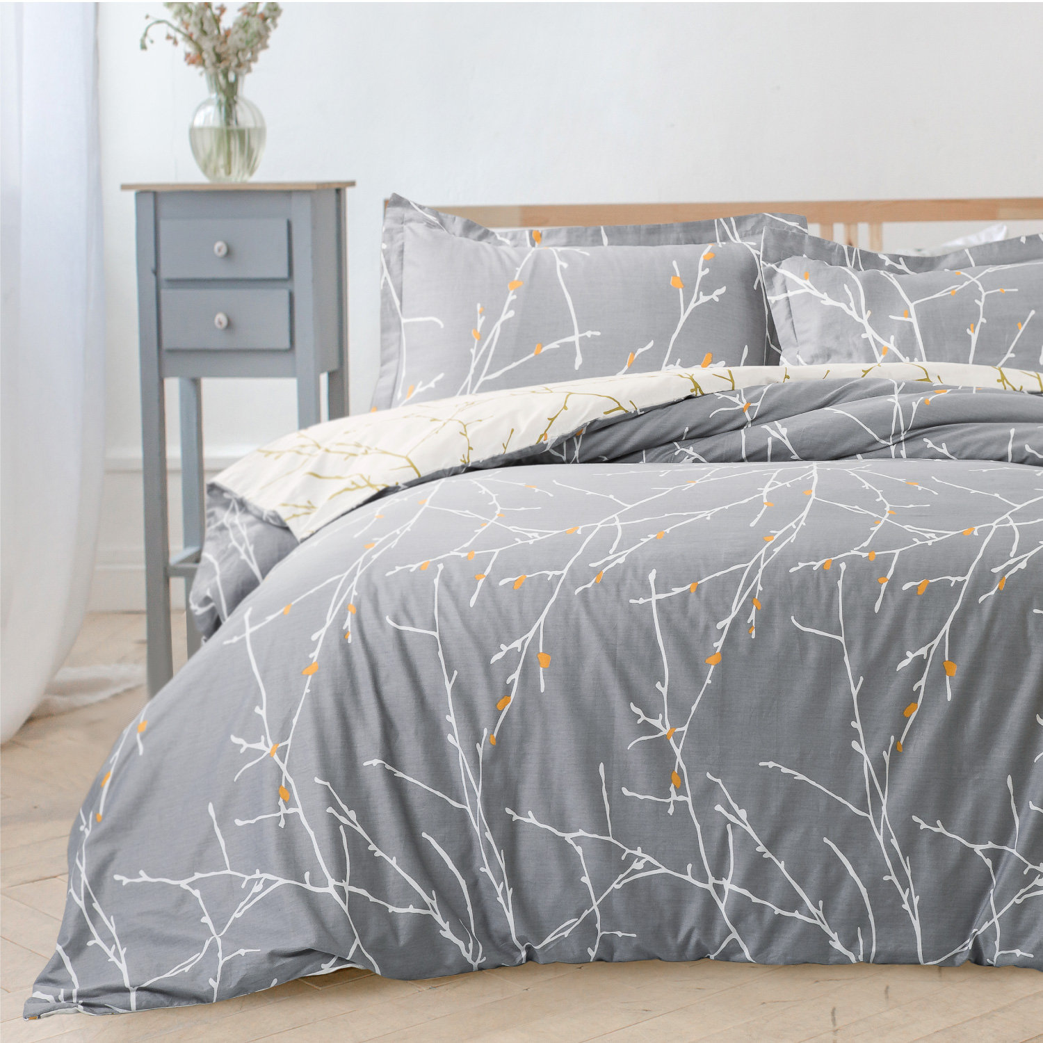Decorative 3 Piece Bedding Set With 2 Pillow Shams Yolika Unicorn