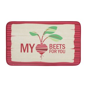 My Heart Beets for You Anti-Fatigue Kitchen Mat