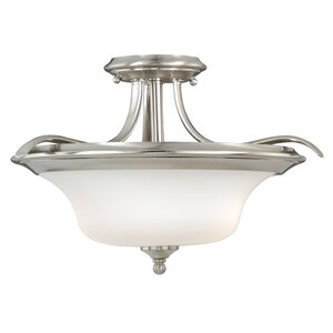 2-Light Semi Flush Mount