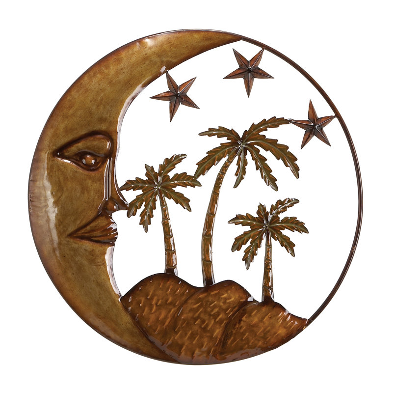 Palm Tree Wall Decor winston porter iron/metal moon star palm tree wall décor | wayfair Palm Tree Wall Decor winston porter iron/metal moon star palm tree wall décor | wayfair