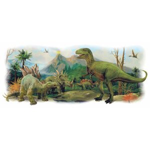 Dinosaurs Giant Scene Peel and Stick Wall Decals