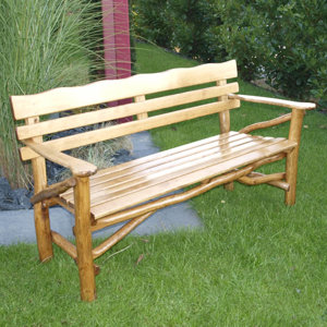 3-Sitzer Gartenbank Mosel aus Massivholz von Hom..