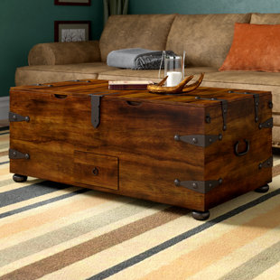 Abigayle Trunk Coffee Table With Lift Top Abigayle Trunk Coffee Table With Lift Top
