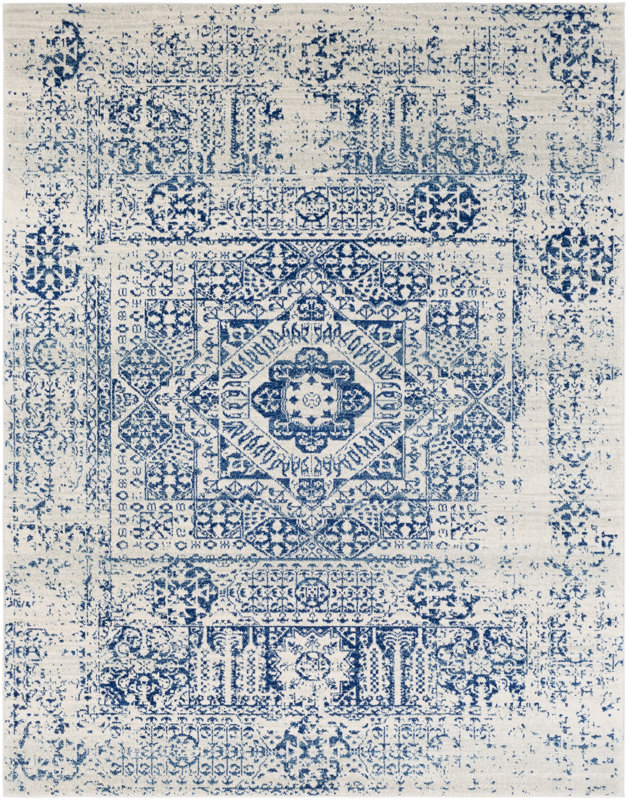 Mistana Hillsby Blue/Beige Area Rug & Reviews Wayfair