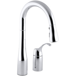 Simplice Two-Hole Kitchen Sink Faucet with 14-3/4
