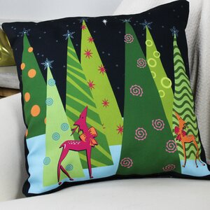 Christmas Tree Parade Throw Pillow