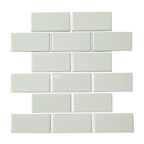 Clique 2 X 4 Porcelain Subway Tile In White Allmodern Clique 2 X 4 Porcelain Subway Tile