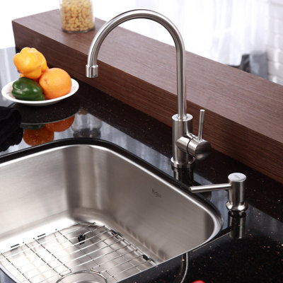 Undermount Kitchen Sinks And Faucets kraus 23" x 18" undermount kitchen sink with faucet and soap Undermount Kitchen Sinks And Faucets kraus 23" x 18" undermount kitchen sink with faucet and soap