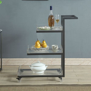 Caitlyn 3 Tier Bar Cart by Wade Logan