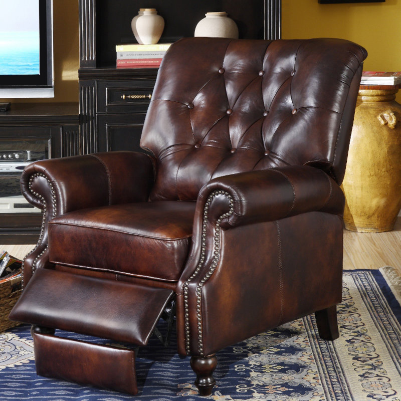 Lazzaro Leather Leather Manual Recliner & Reviews Wayfair