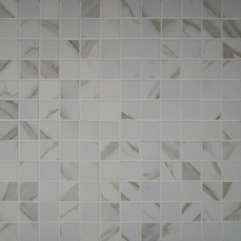 Msi Pietra Calacatta 2 X Porcelain Mosaic Tile In White Pietra Calacatta 2 X Porcelain Mosaic Tile