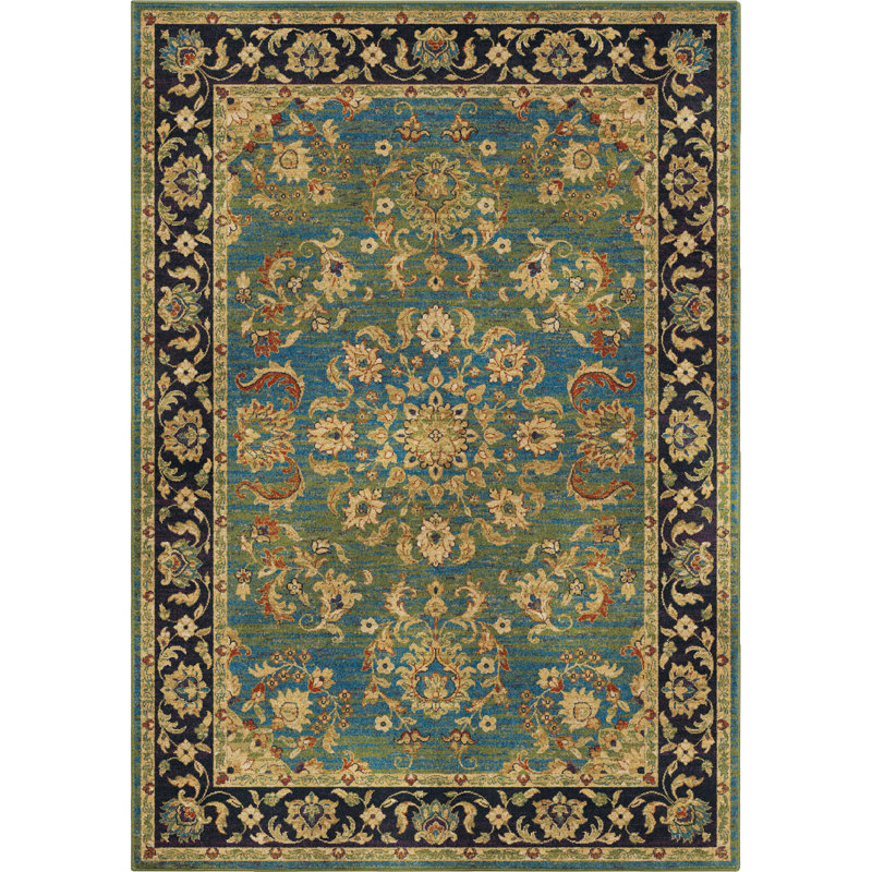 The Conestoga Trading Co. Twisted Tradition Aqua/Green Area Rug