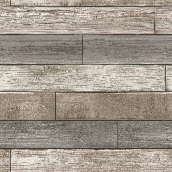 Wallpops Nu 18 X 20 5 Reclaimed Wood Plank Wallpaper Roll Nu 18 X 20 5 Reclaimed Wood Plank Wallpaper Roll Reviews Wayfair