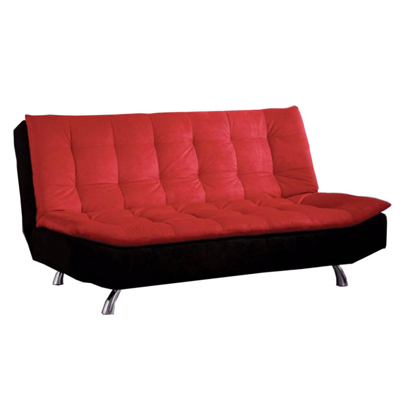 Laude Run Simione Microfiber Convertible Sofa Wayfair