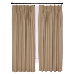 Crosby Insulated Pinch Pleated Foamback Thermal Single Curtain Panel