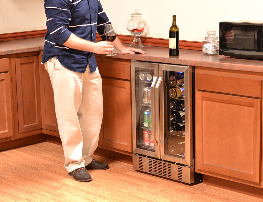 NewAir 18 Bottle Dual Zone Convertible Wine Cooler & Reviews Wayfair