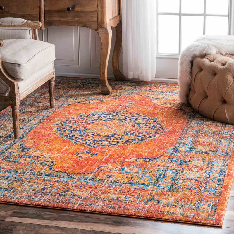 Mistana Pamela Orange Area Rug & Reviews Wayfair.ca