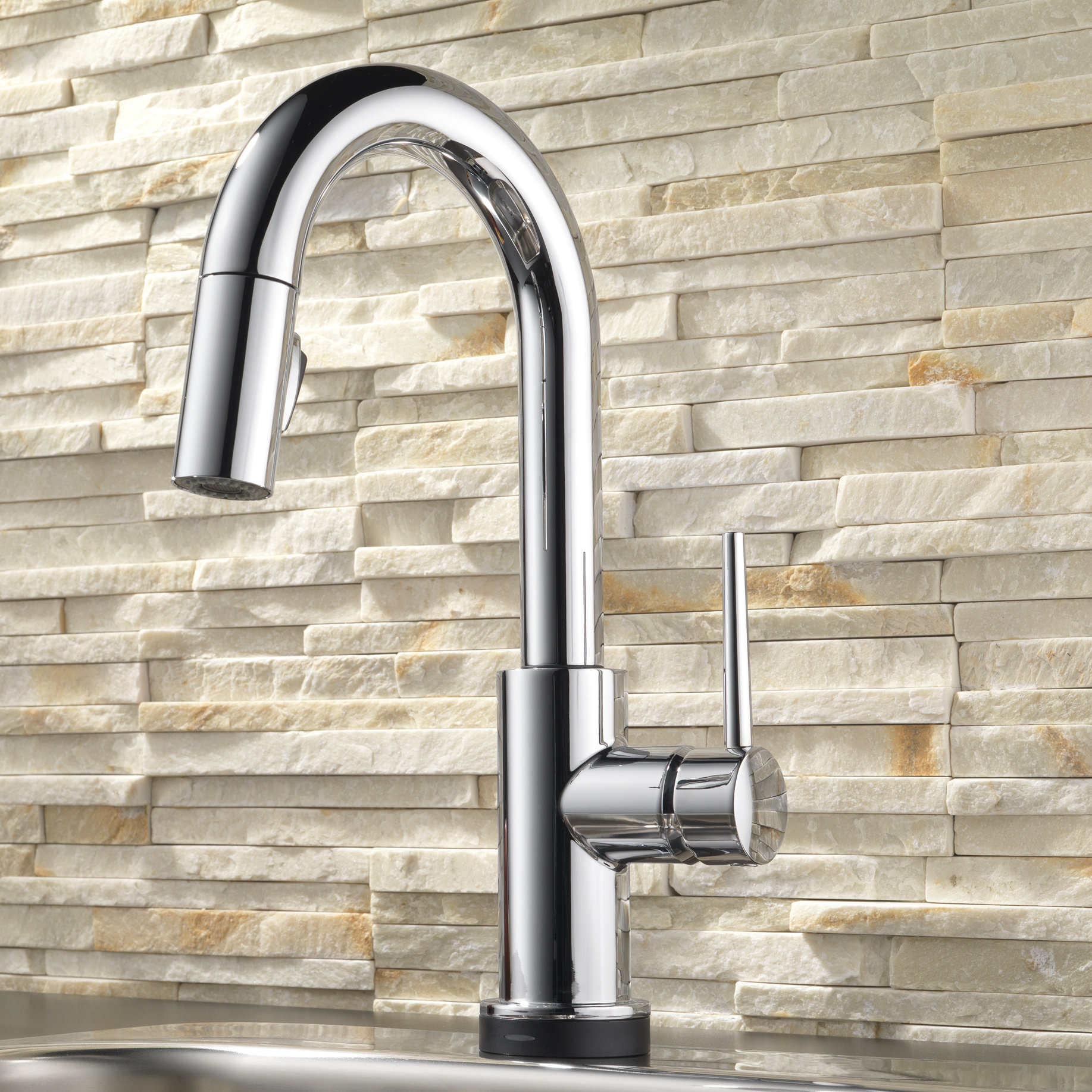 Delta Trinsic® Kitchen Touchless Single Handle Pull Down Bar Faucet & Reviews Wayfair