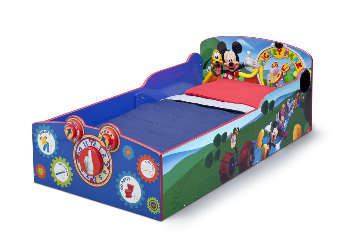 mickey mouse toddler bed with mattress bundle