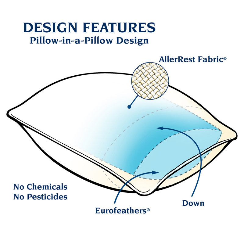 Pacific Coast Feather Double Around Down and Feathers Pillow & Reviews