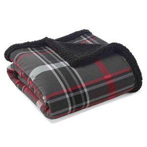 Winslow Sherpa Fleece Cotton Throw