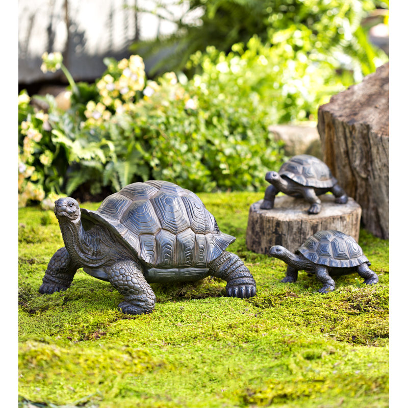 Plow & Hearth Tortoise Family Resin Garden Accents Statue & Reviews ...