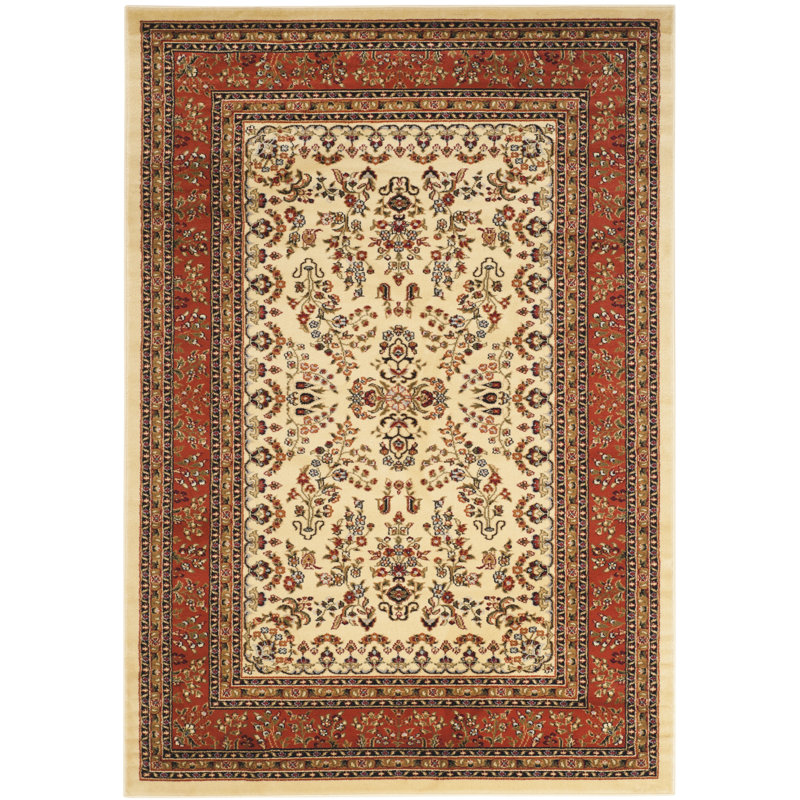 Barton Loomed Green Rust Orange Blue Ivory Black Area Rug Barton Loomed Green Rust Orange Blue Ivory Black Area Rug