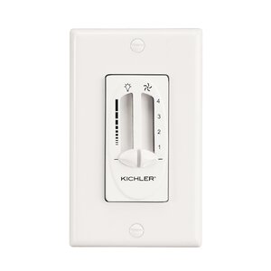 Maglione Fan/Light Dual Slider Wall Control