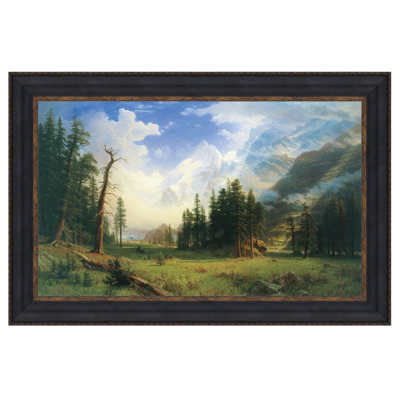 Design Toscano Mountain Landscape, 1895 Framed Painting Print on Canvas