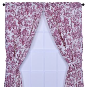 Lablanc Toile Semi-Sheer Rod pocket Curtain Panel (Set of 2)