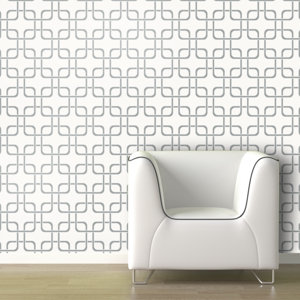 Cubix Geometric Panel 90'' H x 26'' W Wallpaper