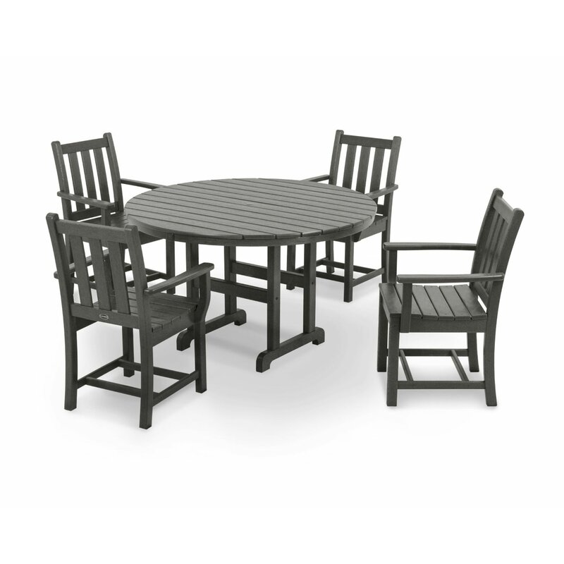 POLYWOOD® Traditional 5 Piece Dining Set & Reviews  Wayfair