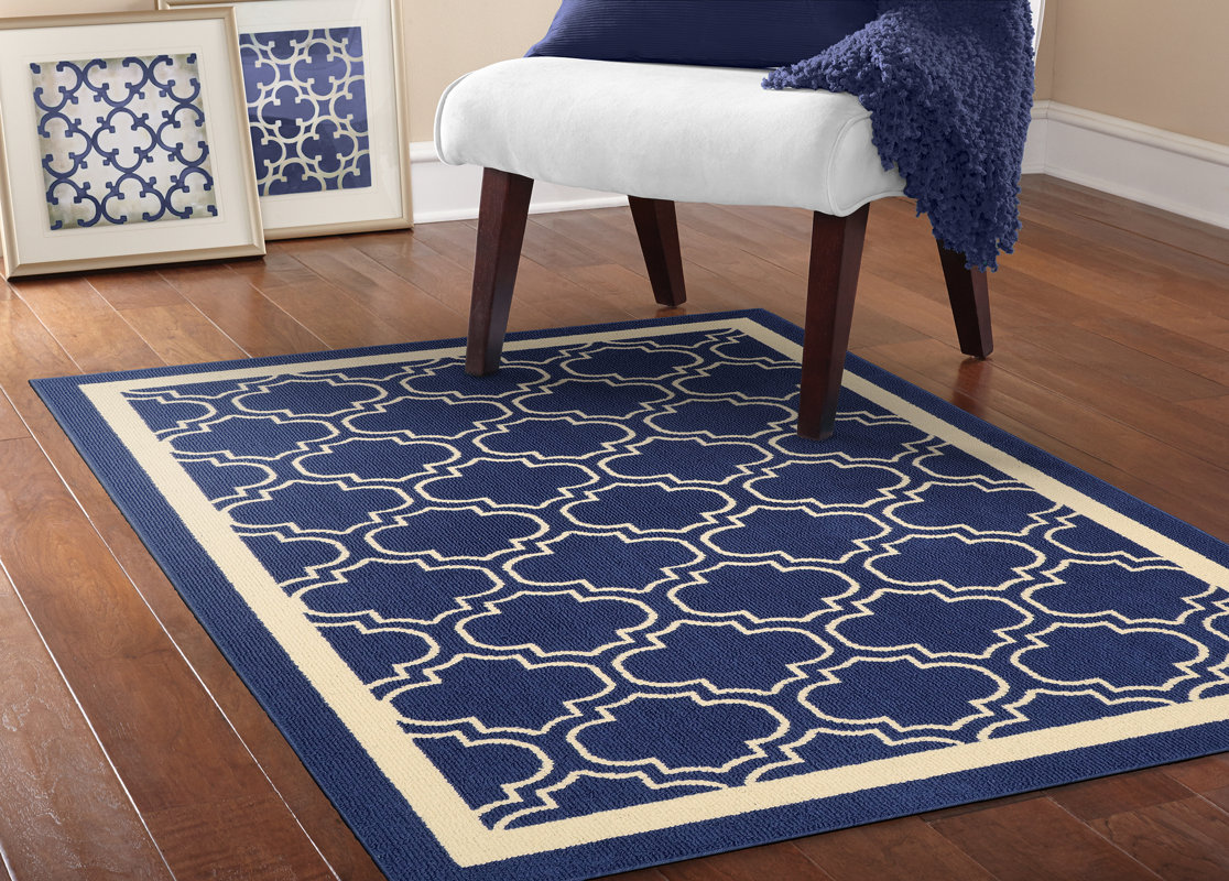 industrial shop area rug indigo 7 x 10