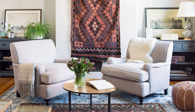 Small E Makeover A Double Duty Den Wayfair Since Moving Into Their Home Nine Years Ago Style Director Donna Garlough And Her Family Have Used A Compact Second Floor E As Bedroom Room