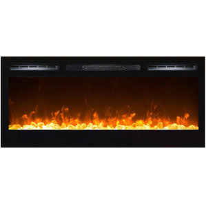 Jemaine Contemporary Wall Mount Electric Fireplace by Orren Ellis