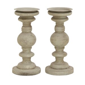 PU 2 Candlestick Set (Set of 2)