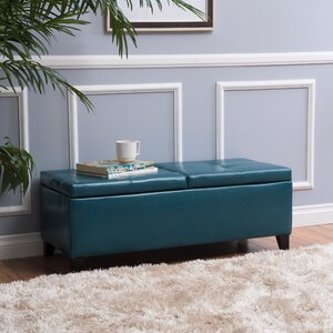 Jefferson Leather Storage Ottoman