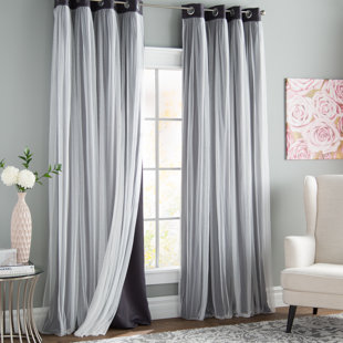 light gray blackout curtains