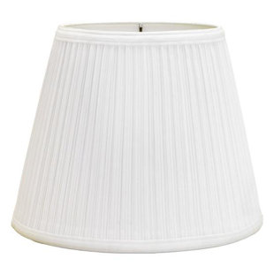 Box Pleat Lamp Shades Wayfair Mushroom Pleat 12 Linen Bell Lamp Shade