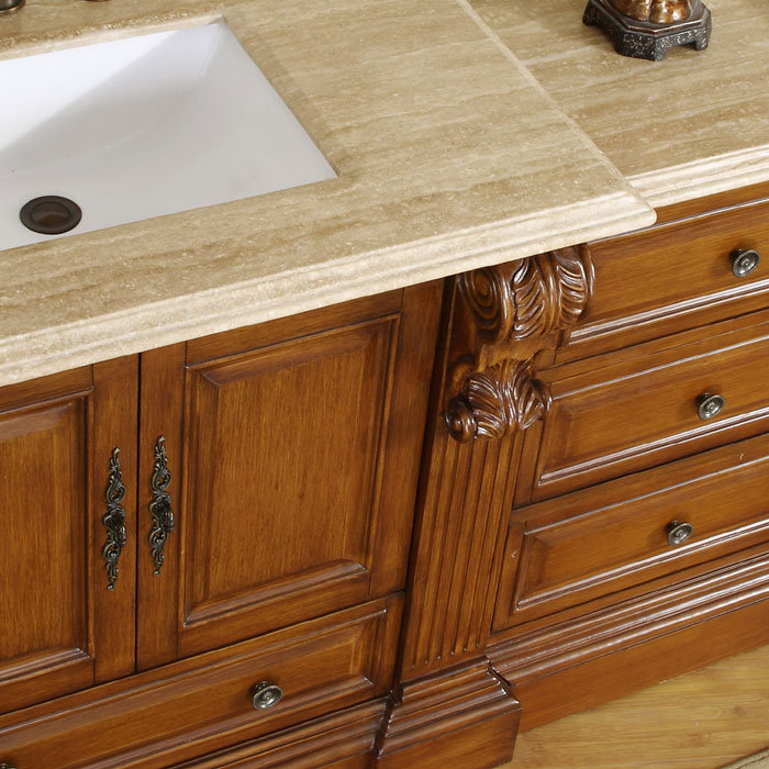 Silkroad Exclusive Montgomery 58" Single Bathroom Vanity Set & Reviews