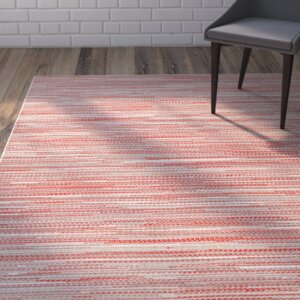 Juda Sand/Maroon Indoor/Outdoor Area Rug