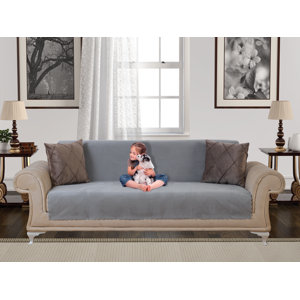 Anti Slip Armless Diamond Shield Box Cushion Sofa Slipcover