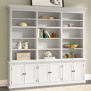 White Bookcases With Doors You Ll Love Wayfair Amityville Library Bookcase