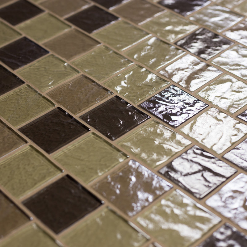 Abolos Geo 2 X Gl Mosaic Tile In Light Brown Reviews Wayfair Geo 2 X Gl Mosaic Tile In Light Brown