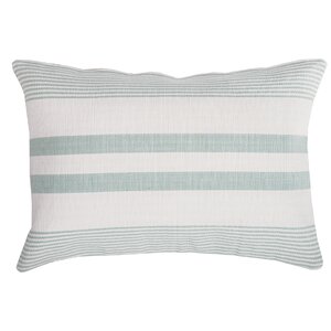 Stripe 100% Cotton Lumbar Pillow