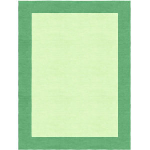 Highlands Hand-Tufted Wool Sea Green/Green Indoor Area Rug