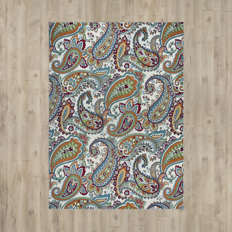 Andover Mills Pearl Orange/Green/Red Indoor/Outdoor Area Rug & Reviews