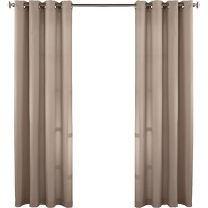 Roku Solid Grommet Single Curtain Panel