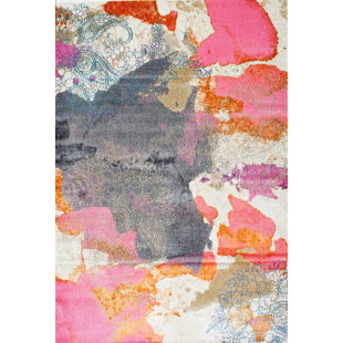 Pink Area Rugs Modern Contemporary Designs Allmodern Lookout Pink Area Rug