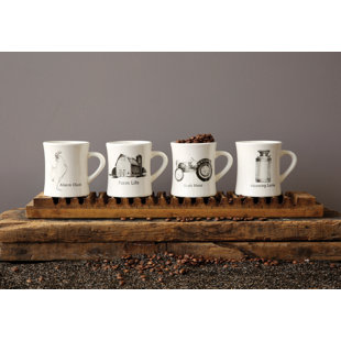 Coffee Mugs Teacups Birch Lane Paynesville Farm Life 4 Piece Teacup Coffee Mug Set Of